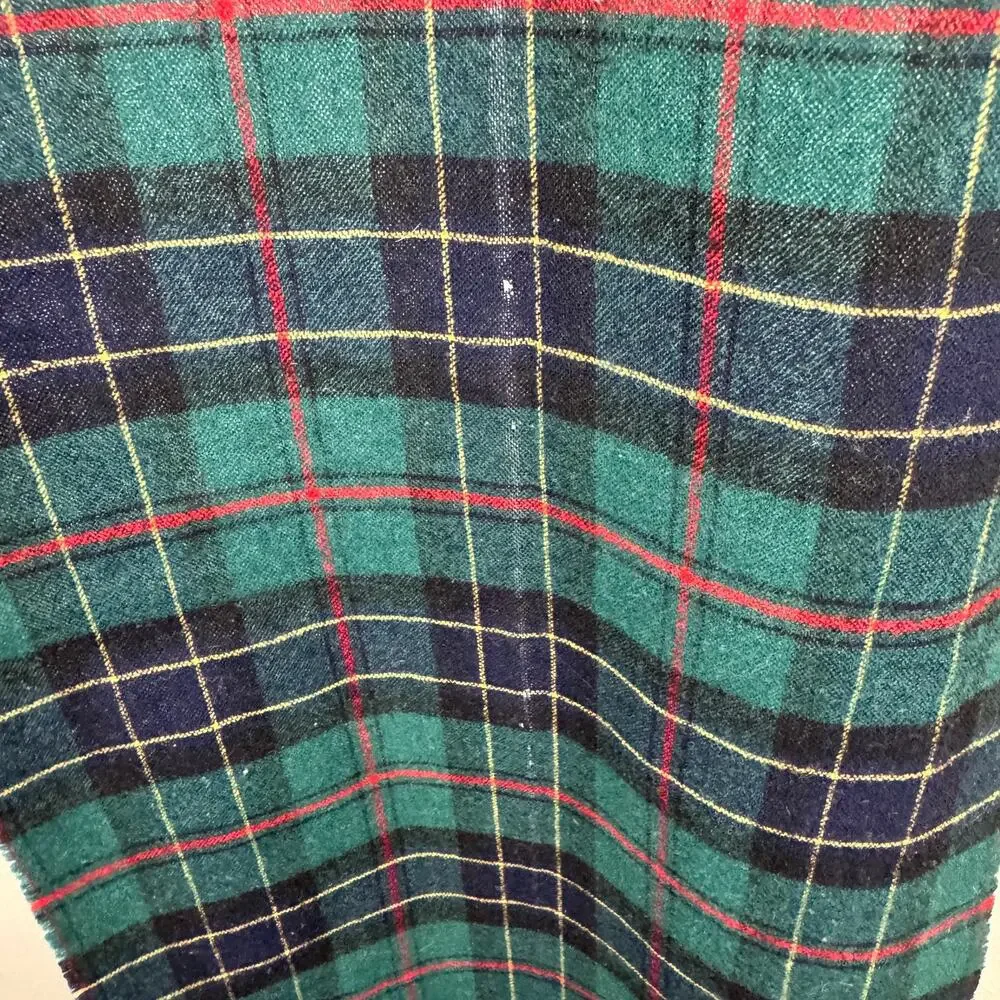 VTG Pendleton Wool Ogilvie Hunting Tartan Plaid Scarf